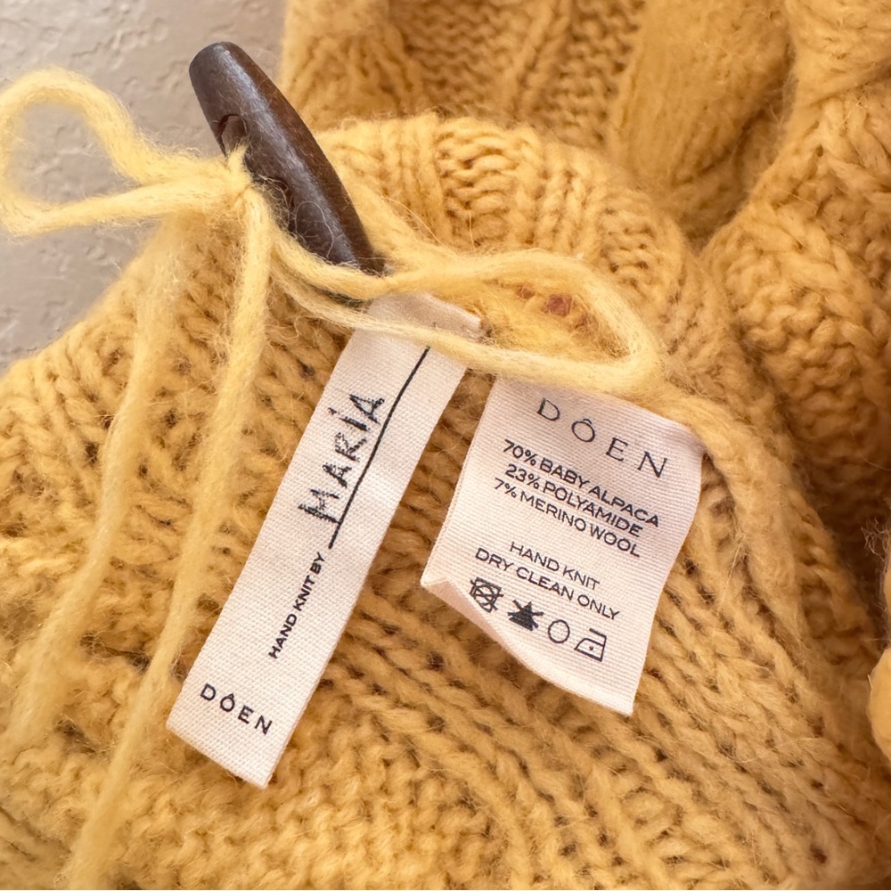 DOEN Rive Cardigan in Chamomile 💛 - Picture 5 of 7